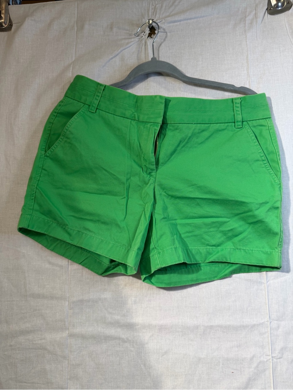 JCREW Size 6 Chino Broken-In Women’s Classic Cotton Shorts - Green
